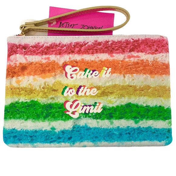 Betsey Johnson Handbags - Betsey Johnson "Cake It To The Limit" Wristlet Pouch